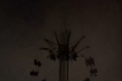 Los juegos mecánicos quedaron sin luz.