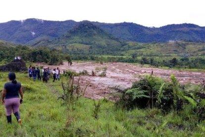 El deslizamiento de lodo se registró la madrugada del jueves 4 de enero de 2024.