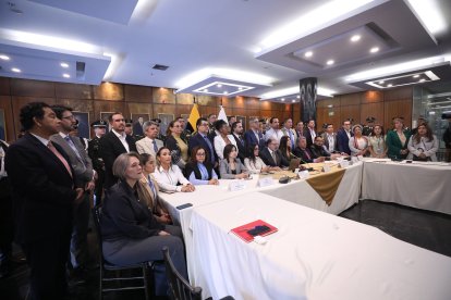 Un grupo de asambleístas de Ecuador.