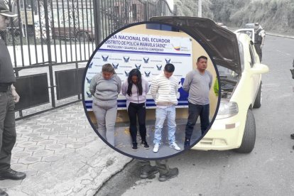 Los sospechosos son ecuatorianos.
