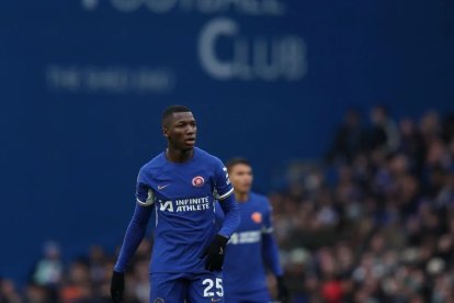Moisés Caicedo, en la victoria del Chelsea.