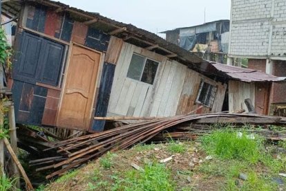 Así se 'sentó' la casa afectada.
