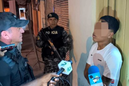 Édison Ortiz, de 19 años,  se entregó y dijo que salió de la cárcel por miedo.