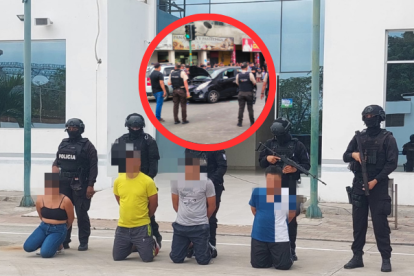 Detienen a presuntos implicados en asesinato de una mujer en Manta.