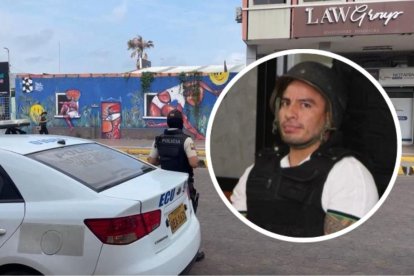 Agentes de la policía inspeccionan el sitio del ataque.