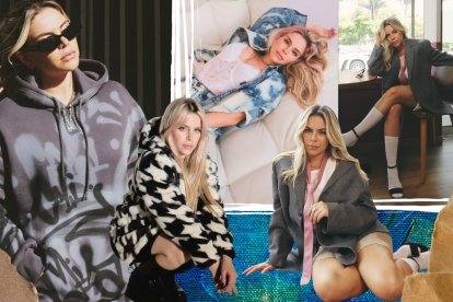 La artista usa los zapatos una talla más grande.