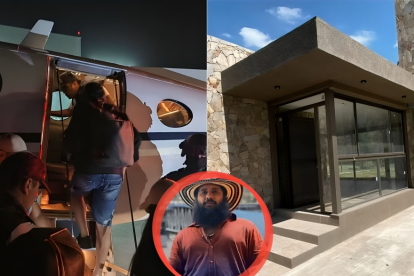 1. Familia de Fito subiéndose al avión argentino para regresar a Ecuador. 2. Casa donde se alojó la familia de Fito.