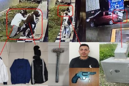 Cámaras de seguridad mostraron cómo lucían los delincuentes el día del atraco