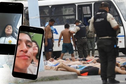 Alias Mirella publicaba fotos y videos con su nuevo amor, Chacarrón. La Policía detuvo a 67 personas, unos implicados en los atentados al hospital de Yaguachi, otros hallados en un centro de rehabilitación clandestino.