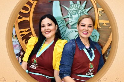 La chef Alexa Martillo (izq.) junto a su hermana Pamela, quien también forma parte del negocio familiar.