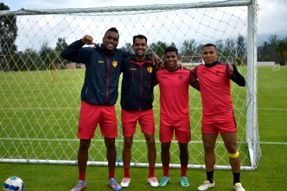 Los jugadores de Aucas están contentos con los trabajos de pretemporada.