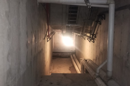 Los túneles forman parte de la construcción de la cárcel.