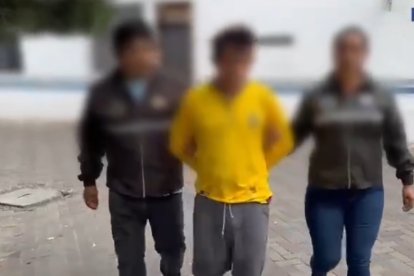 El hombre fue capturado en Manabí.