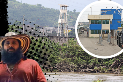 Personal de las Fuerzas Armadas se mantiene en los exteriores de la cárcel donde se escapó Fito. 2. 
Así son las paredes posteriores del complejo carcelario ubicado en la vía a Daule. Están cerca al río.