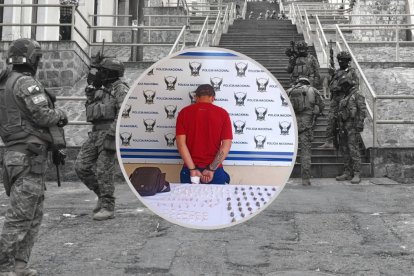 La calle Loja es uno de los puntos en donde, según la Policía, se ha incrementado el expendio de droga. Aquí atraparon a un sujeto con tusi.