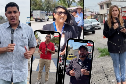 Periodistas de Diario EXTRA en sus informes diarios desde sus coberturas.