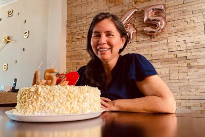 Sara Inés Rivadeneira Enríquez, tiene 46 años y es docente de la Universidad Católica.