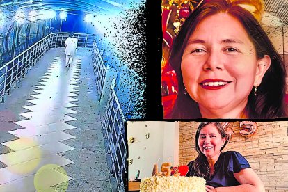 Las cámaras de seguridad muestran el momento en el que la catedrática abandona la Universidad por cuenta propia, en aparente calma.