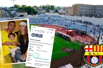 Los Peralta - Garzón, hinchas de Barcelona, residentes en Nueva York, estarán en la fiesta canaria.