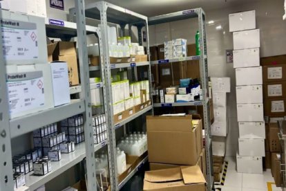 Las medicinas fueron encontradas en varias oficinas ubicadas en la Kennedy Norte.