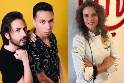 Víctor Aráuz, Álex Vizuete y Macarena Valarezo.