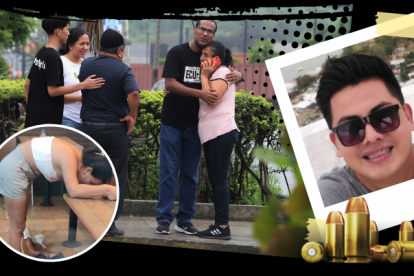 Familiares de Jefferson Coello llegaron desde Lago Agrio para retirar su cadáver. Estaban desconsolado.s