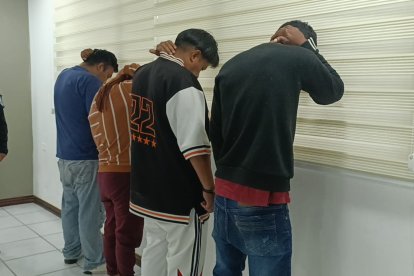 Los detenidos y las evidencias fueron presentadas