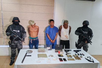 Los capturados en Durán.