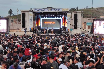 El concierto se desarrolló en el cantón de Colta, en Chimborazo.