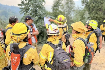 Bomberos ecuatorianos viajaron a Chile para ayudar en la emergencia.