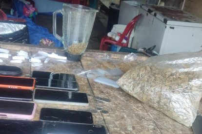 Las fuerzas del orden incautaron droga en Muisne.