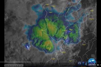 Así se ve el fenómeno a través de imágenes satelitales