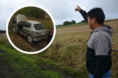 Luis Espinoza mostró la ruta que tomaron Raúl Carpio y Jhon Cerón. En el video se los ve antes de subir a la montaña.