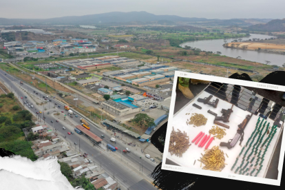 Varios artículos prohibidos fueron hallados al interior de la cárcel en Guayaquil.