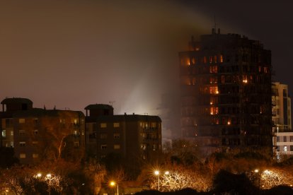 Las imágenes del incendio en Valencia son impactantes.