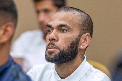 Dani Alves y su cara dice todo cuando recibió la sentencia.