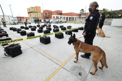 El tráfico de sustancias en Ecuador se destina en su mayoría al tráfico internacional, según datos policiales.