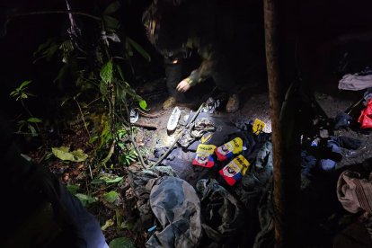 Este lugar fue hallado por los soldados en un sitio conocido como Alto Punino, también en Orellana.