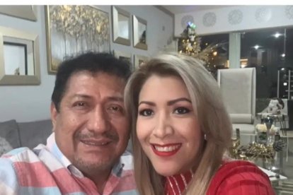 Aladino con su hija Carla Vargas