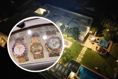 Pablo Muentes fue detenido en su lujosa casa de Samborondón.