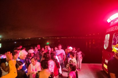 Familiares y allegados se alegraron por el rescate.