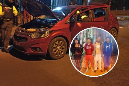 Los sospechosos le habrían sacado las placas del auto luego del robo.