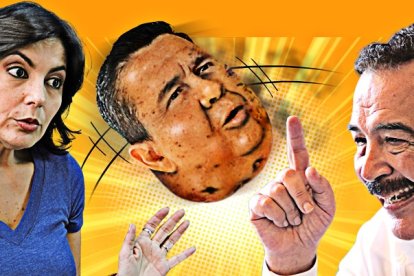 El cruce entre María Josefa Coronel (izquierda) y Jaime Nebot por Pablo Muentes, la 'papa caliente' que nadie quiere agarrar.