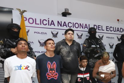 Durante su presentación, a los detenidos se les observaba golpes en varias partes de sus cuerpos.