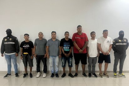 Los detenidos por el crimen de un mesero.