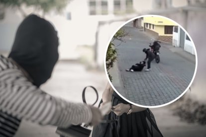 La mujer fue sorprendida mientras se dirigía a su trabajo.