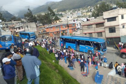 La víctima fue atropellada por un bus se servicio urbano.