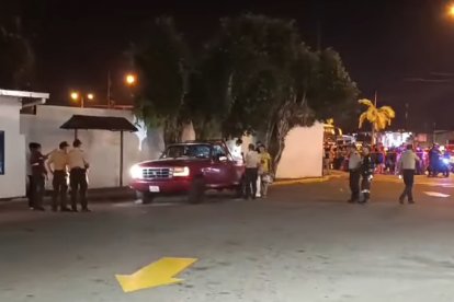 Los hombres iban a bordo de esta camioneta.