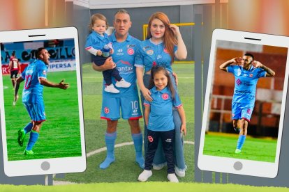 Andrés Chicaiza tiene barra personalizada en Garcilaso, su esposa Daniela Hermosa y sus bebés.