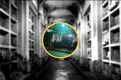 En el círculo rojo se destaca una misteriosa sombra blanca a la qu hizo referencia el experto.